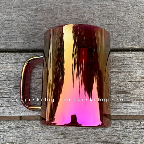 🔥RARE LAST ONE🔥Red Holographic Iridescent Red Mug - Picture 6 of 6